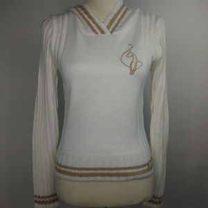 Baby Phat Ivory Hooded Sweater